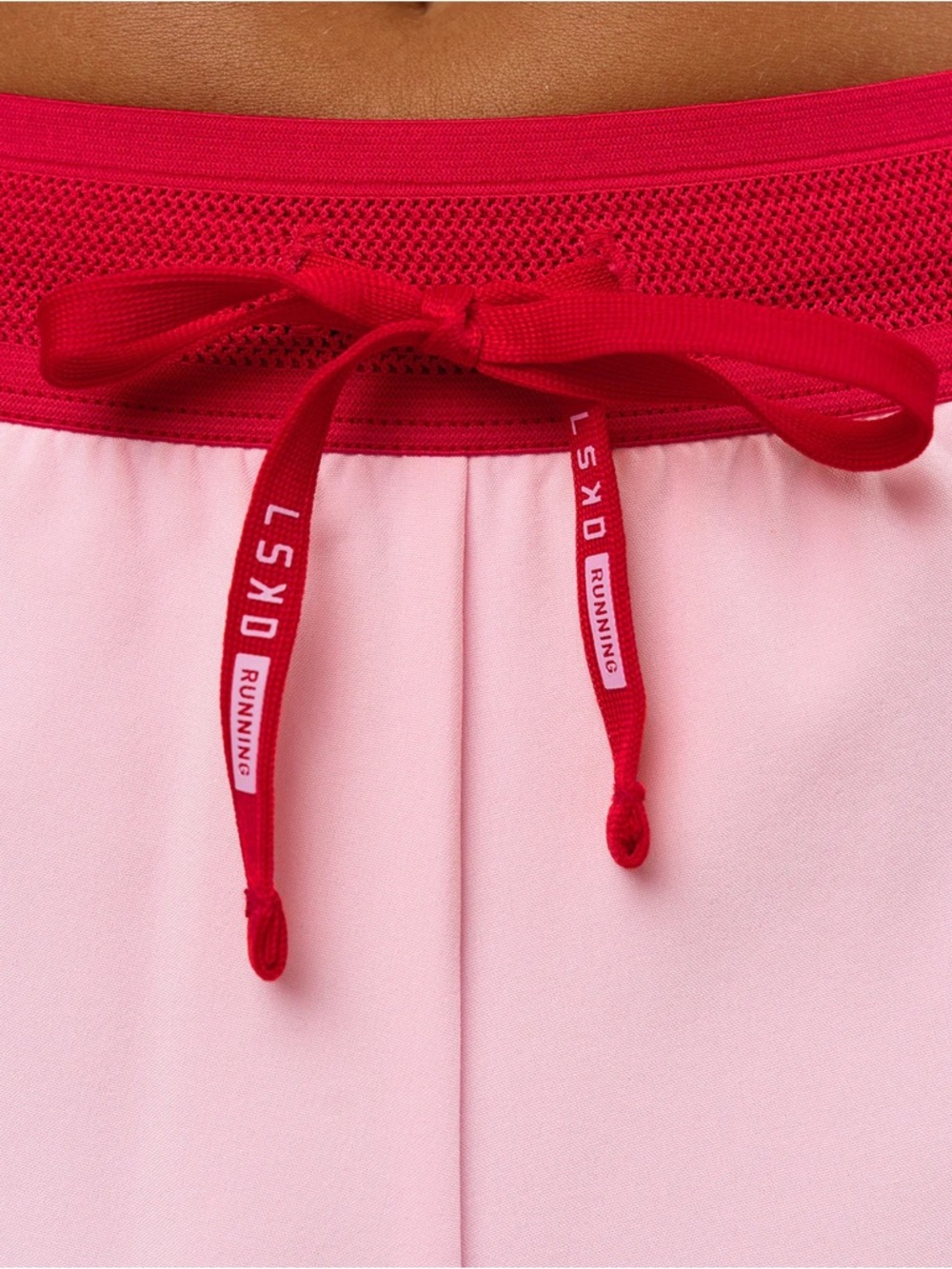 LSKD Accelerate 3" Mid-Rise Running Short Scarlet Marshmallow XS NEW WITH TAGS - Picture 7 of 13